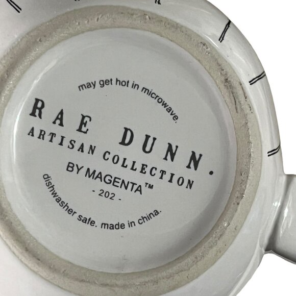 Rae Dunn Artisan Collection "Home" Cream Pitcher 7 Stem Flowers By Magenta - Picture 3 of 3